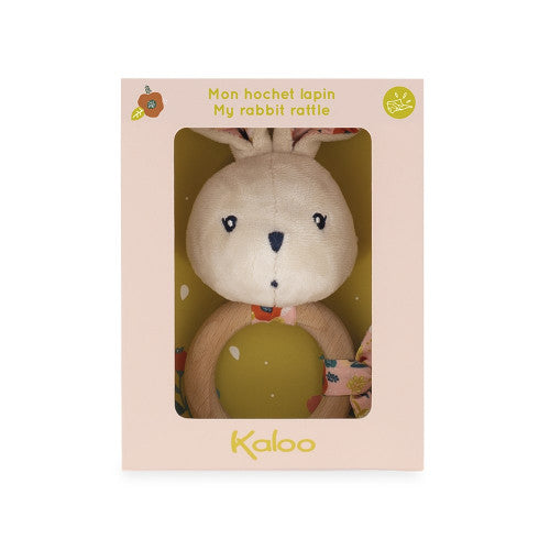Kaloo - BUNNY RATTLE POPPY (Not available for toy library)