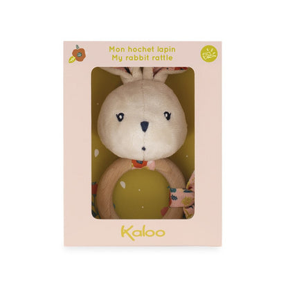 Kaloo - BUNNY RATTLE POPPY (Not available for toy library)