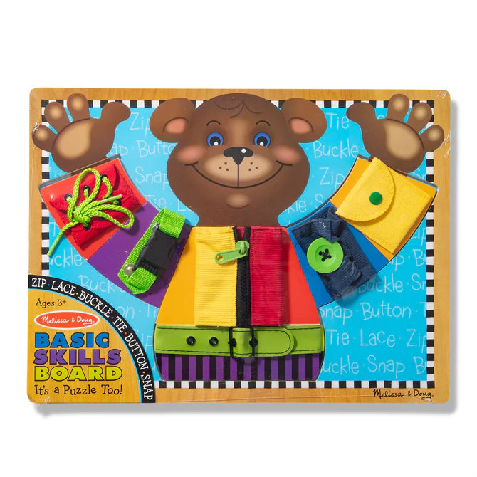 Melissa Doug Wooden Basic Skills Board Puzzle Fine Motor(2 Credits 2個玩具代金)