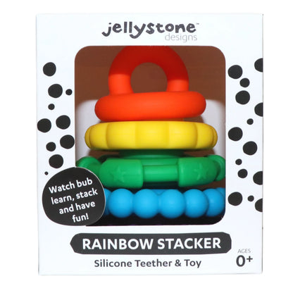Jellystone- Designs Rainbow Teething Stacker (Not Available for toy library)的副本