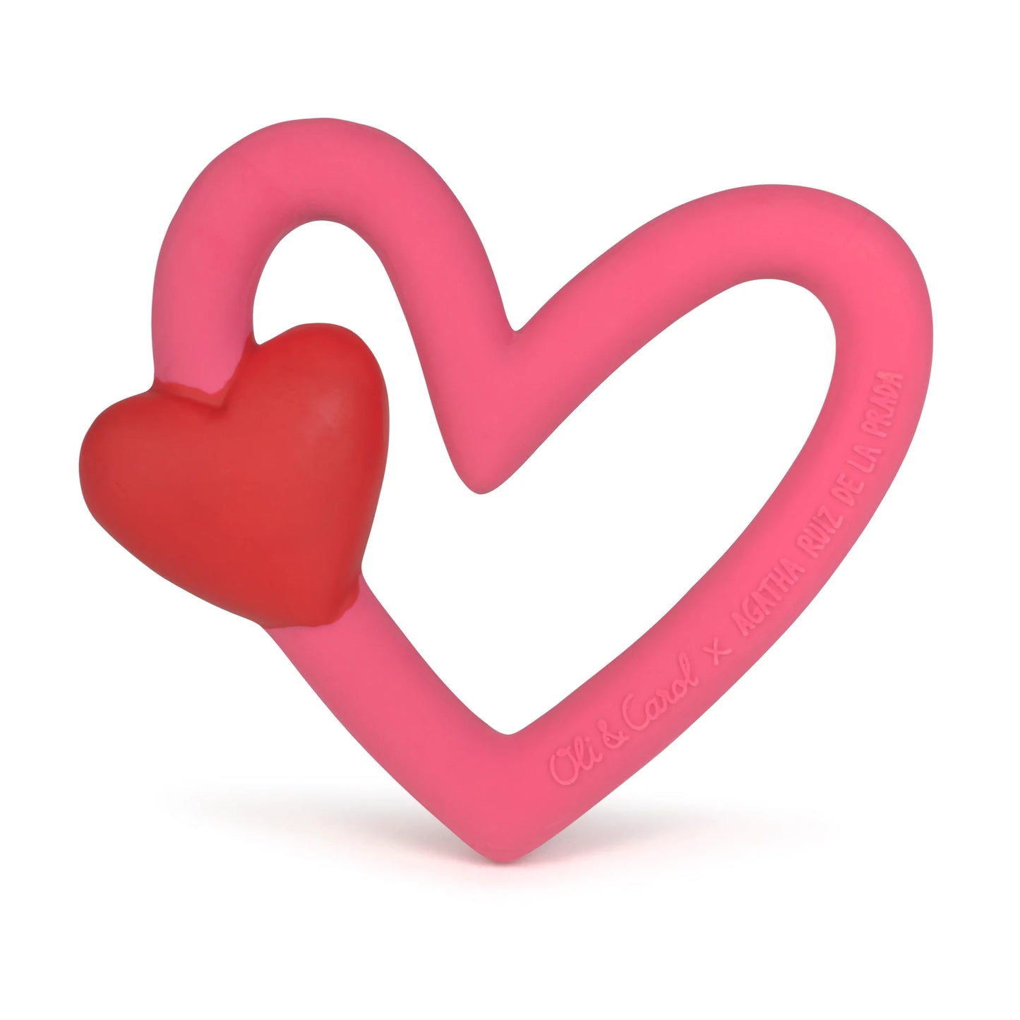 OLI &CAROL - X ARP THE HEART TEETHER (Not available for toy library)