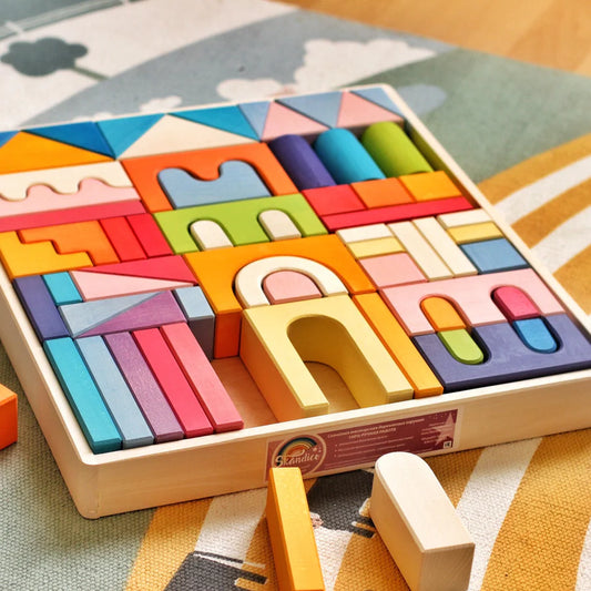 Skandico-Toys Castle Block Set Rainbow(5credits/5個玩具代金)