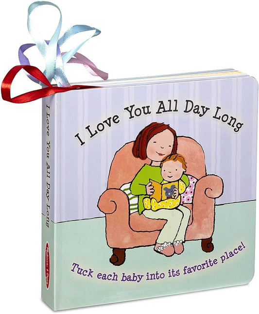 Melissa & Doug - I Love You All Day Long Board Book (1 Credit 1個玩具代金)(Toy Library Only)
