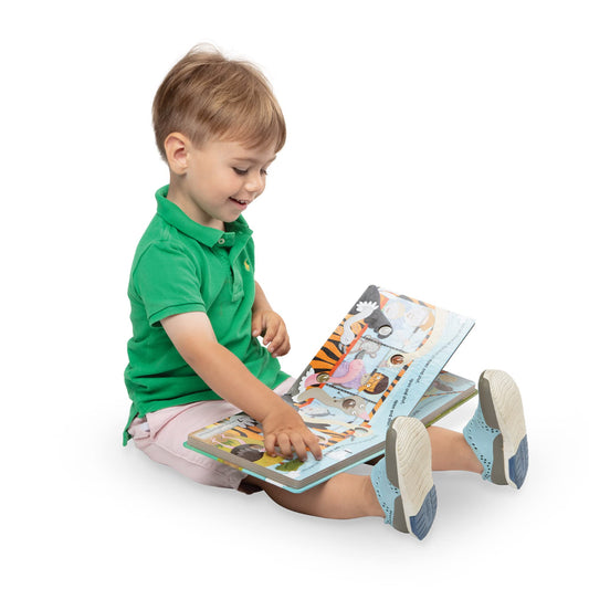 Melissa and Doug - The Wheels on the Bus Wild Safari Board Book (2 credits 2個玩具代金)(Toy Library Only)