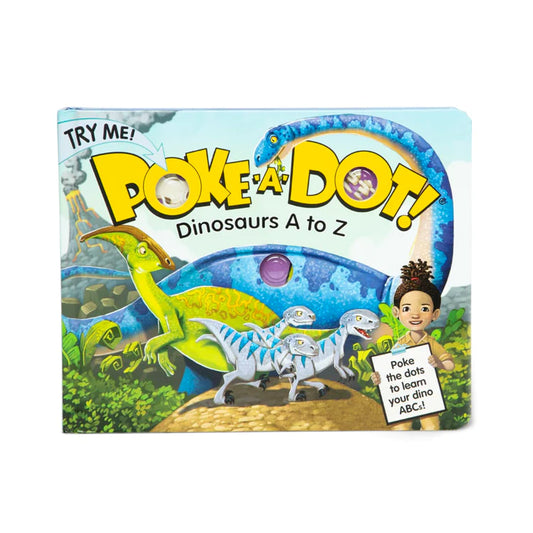 Melissa & Doug - Poke-a-Dot - Dinosaurs A to Z Board Book (2 credits 2個玩具代金)(Toy Library Only)