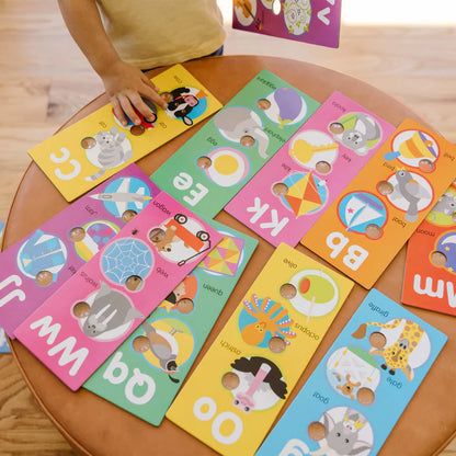 Melissa & Doug - Poke-a-Dot Alphabet Learning Cards (2 credits 2個玩具代金)(Toy Library Only)