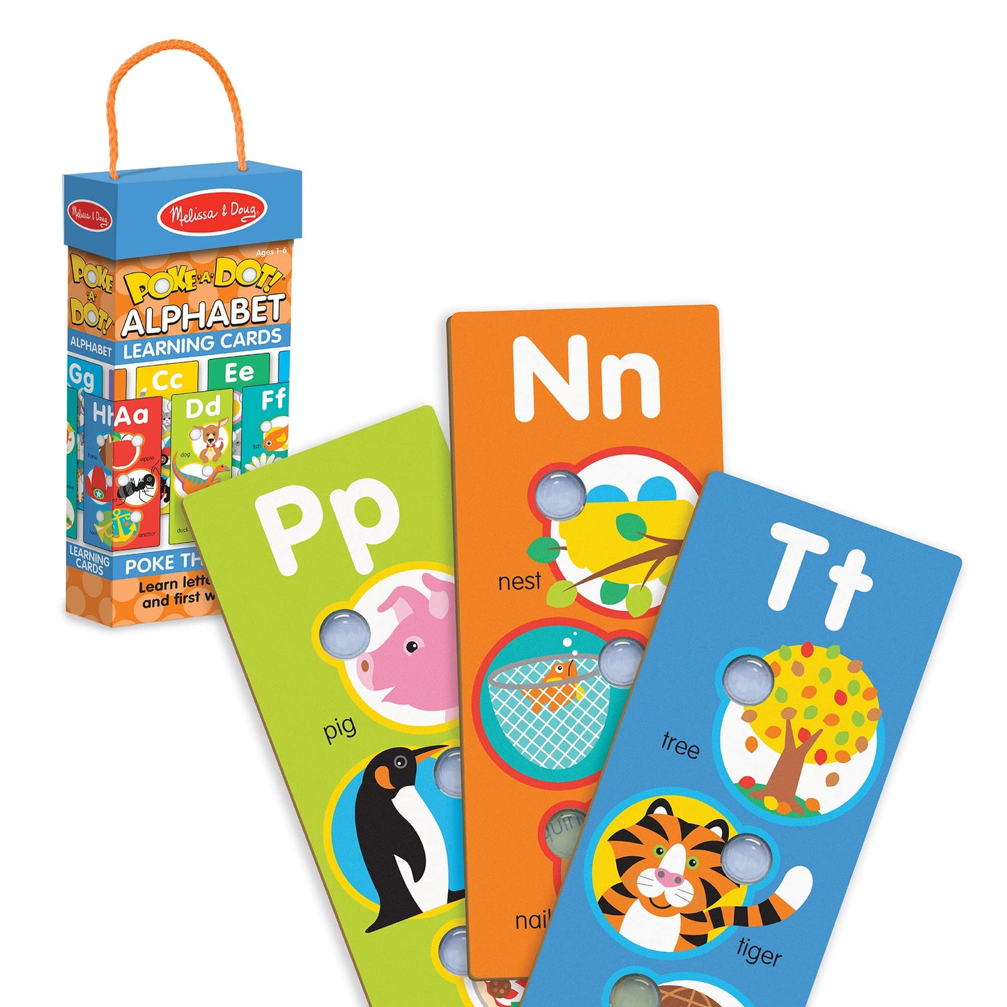 Melissa & Doug - Poke-a-Dot Alphabet Learning Cards (2 credits 2個玩具代金)(Toy Library Only)