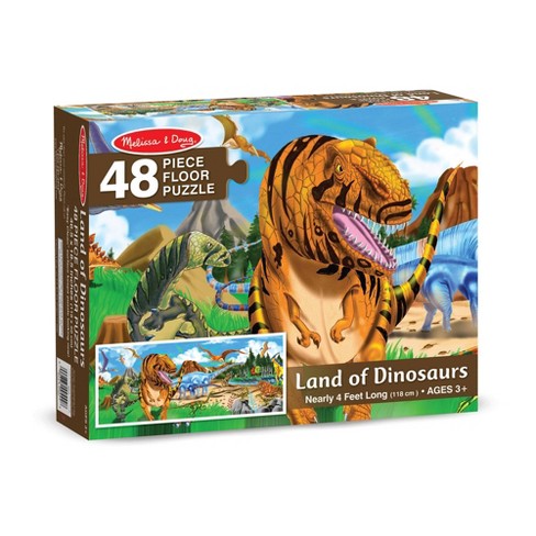 Melissa and Doug - Dinosaurs Floor Puzzle 48 Pieces (2 Credits 2個玩具代金)(Toy Library Only)