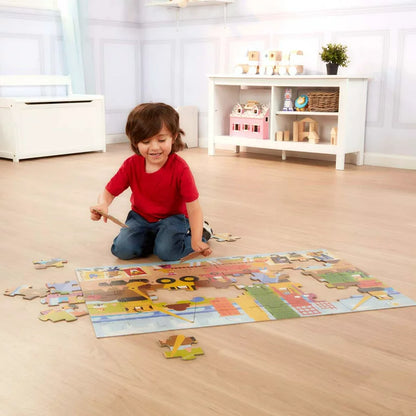 Melissa and Doug - Big Builder Giant Puzzle 60pcs (2 Credits 2個玩具代金) (Toy Library Only)