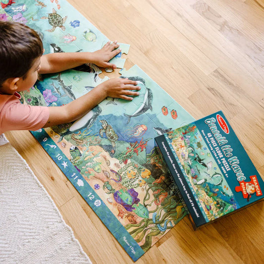 Melissa & Doug - Search and Find Beneath the Waves Floor Puzzle 48pcs (2 Credits 2個玩具代金)