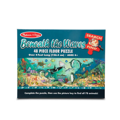 Melissa & Doug - Search and Find Beneath the Waves Floor Puzzle 48pcs (2 Credits 2個玩具代金)