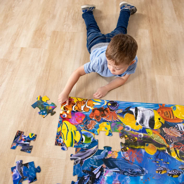Melissa & Doug Underwater Ocean Floor Puzzle 48 pcs (2Credits 2個玩具代金)(Toy Library Only)