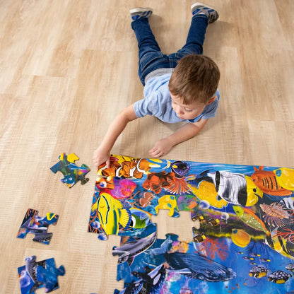 Melissa & Doug Underwater Ocean Floor Puzzle 48 pcs (2Credits 2個玩具代金)(Toy Library Only)