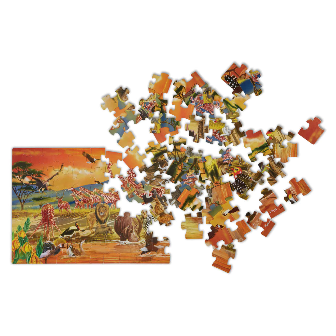 Melissa and Doug - Safari Floor Puzzles 100pcs (Not Available for toy library)