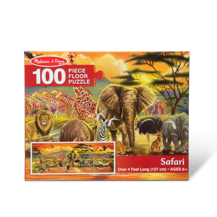 Melissa and Doug - Safari Floor Puzzles 100pcs (Not Available for toy library)