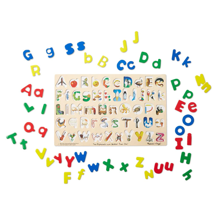 Melissa and Doug - Upper & Lower Case Alphabet Puzzle (2 Credits 2個玩具代金)(Toy Library Only))