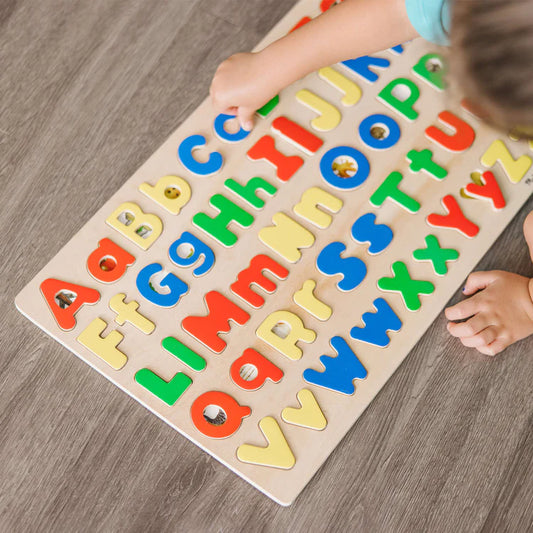 Melissa and Doug - Upper & Lower Case Alphabet Puzzle (2 Credits 2個玩具代金)(Toy Library Only))