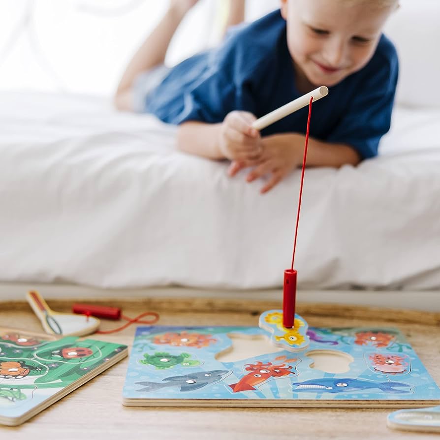 Melissa & Doug - Fishing Magnetic Puzzle Game (2 credits 2個玩具代金)(Toy Library Only)