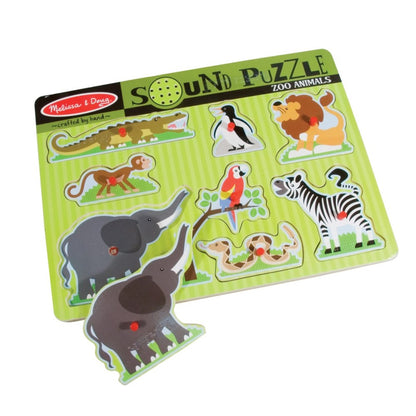 Melissa & Doug - Zoo Animals Sound Puzzle (2 credits 2個玩具代金)(Toy Library Only)