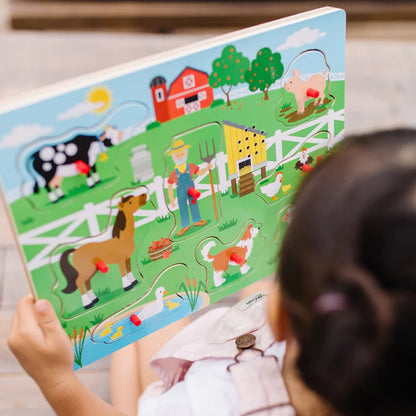 Melissa & Doug - Old MacDonald's Farm Sound Puzzle(2 credits 2個玩具代金)(Toy Library Only)