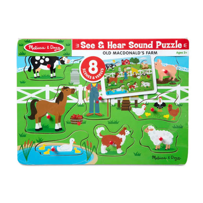 Melissa & Doug - Old MacDonald's Farm Sound Puzzle(2 credits 2個玩具代金)(Toy Library Only)