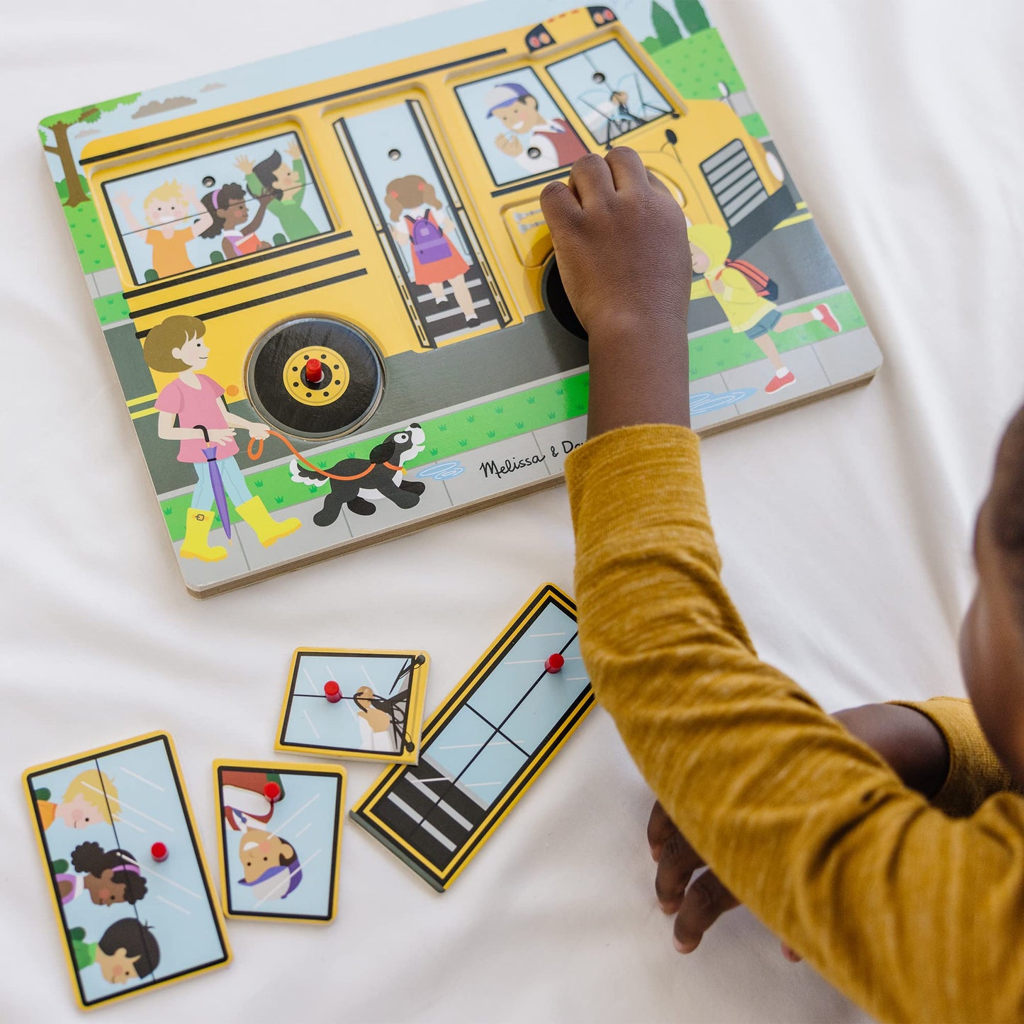 Melissa & Doug - The Wheels on the Bus Sound Puzzle (2 credits 2個玩具代金)(Toy Library Only)