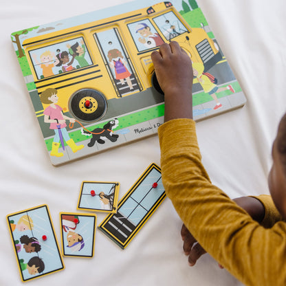Melissa & Doug - The Wheels on the Bus Sound Puzzle (2 credits 2個玩具代金)(Toy Library Only)