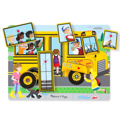 Melissa & Doug - The Wheels on the Bus Sound Puzzle (2 credits 2個玩具代金)(Toy Library Only)