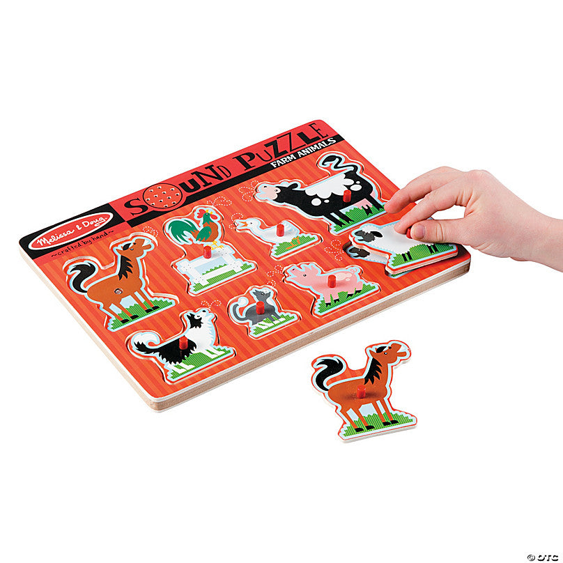 Melissa & Doug - Farm Animals Sound Puzzle (2 credits 2個玩具代金)(Toy Library Only)