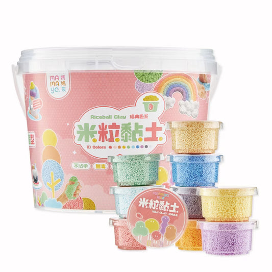 mamayo-米粒黏土經典十色桶(not available for Toy  library)