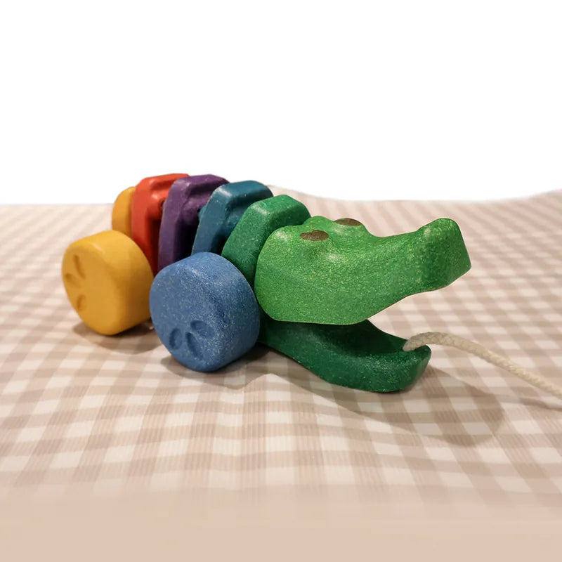 泰國Plantoys 彩虹鱷魚拉車(2 Credits 2個玩具代金)