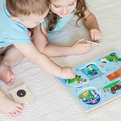 Melissa & Doug - Sing-Along Nursery Rhymes Sound Puzzle (2 credits 2個玩具代金)