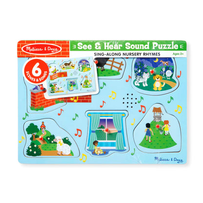 Melissa & Doug - Sing-Along Nursery Rhymes Sound Puzzle (2 credits 2個玩具代金)