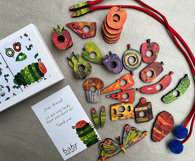 The Very Hungry caterpillar lacing toy (3 credits/3個玩具代金) (Only for toy library)