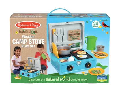 Melissa and Doug - Let's Explore Wooden Camp Stove Play Set (3 Credits 3個玩具代金)