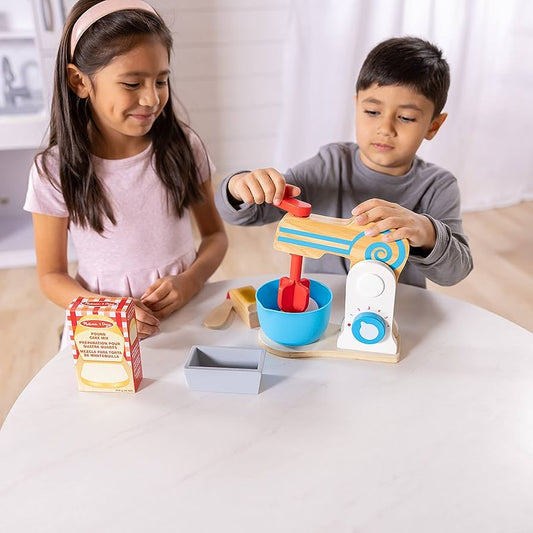Melissa and Doug - Wooden Make-a-Cake Mixer Set (2 Credits 2個玩具代金)