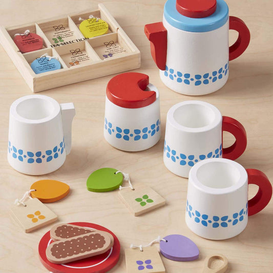 Melissa and Doug - Wooden Steep & Serve Tea Set (2 credits 2個玩具代金)
