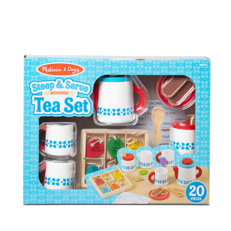Melissa and Doug - Wooden Steep & Serve Tea Set (2 credits 2個玩具代金)
