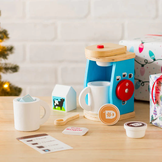Melissa and Doug - Wooden Brew & Serve Coffee Set (2 credits 2個玩具代金)