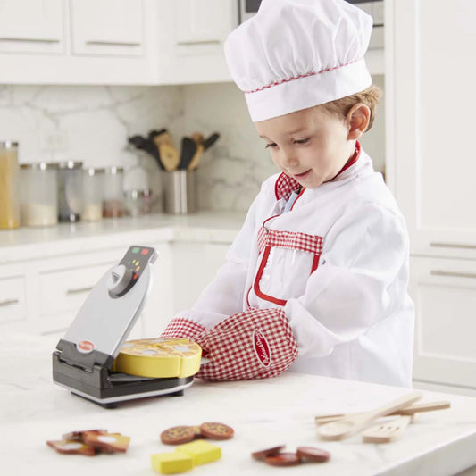 Melissa and Doug - Press and Serve Wooden Waffle Set (2 credits 2個玩具金幣)