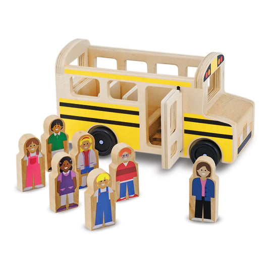 Melissa and Doug - Wooden Classic School Bus (2 Credits)