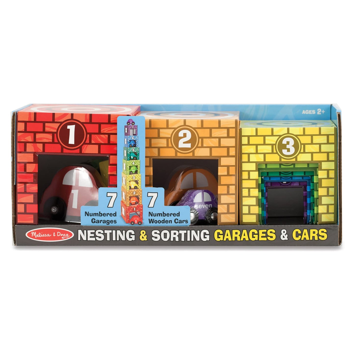 Melissa & Doug - Nesting & Sorting Garages & Cars (2 credits 2個玩具代金)