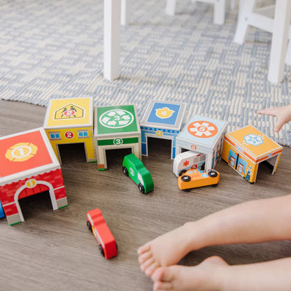 Melissa & Doug - Nesting & Sorting Buildings & Vehicles(2 credits 2個玩具代金)