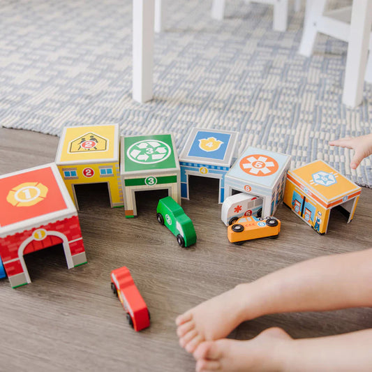 Melissa & Doug - Nesting & Sorting Buildings & Vehicles(2 credits 2個玩具代金)