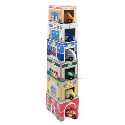 Melissa & Doug - Nesting & Sorting Buildings & Vehicles(2 credits 2個玩具代金)