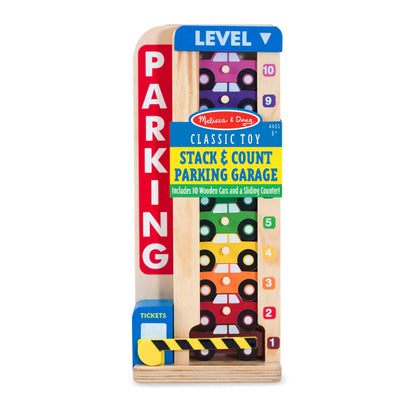 Melissa & Doug - Wooden Stack & Count Parking Garage (2 credits 2個玩具代金)