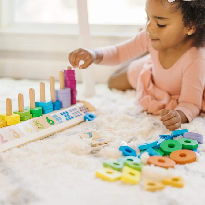 Melissa & Doug - Counting Shape Stacker (2 credits 2個玩具代金)