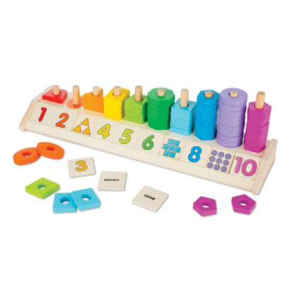 Melissa & Doug - Counting Shape Stacker (2 credits 2個玩具代金)