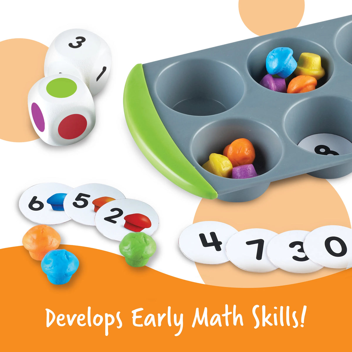Learning Resources 迷你鬆餅配對數學活動套裝 (not available for Toy library)