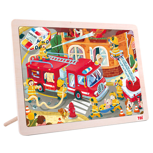 TOI 24pcs wooden puzzle - Construction (2 credits/2個玩具代金)